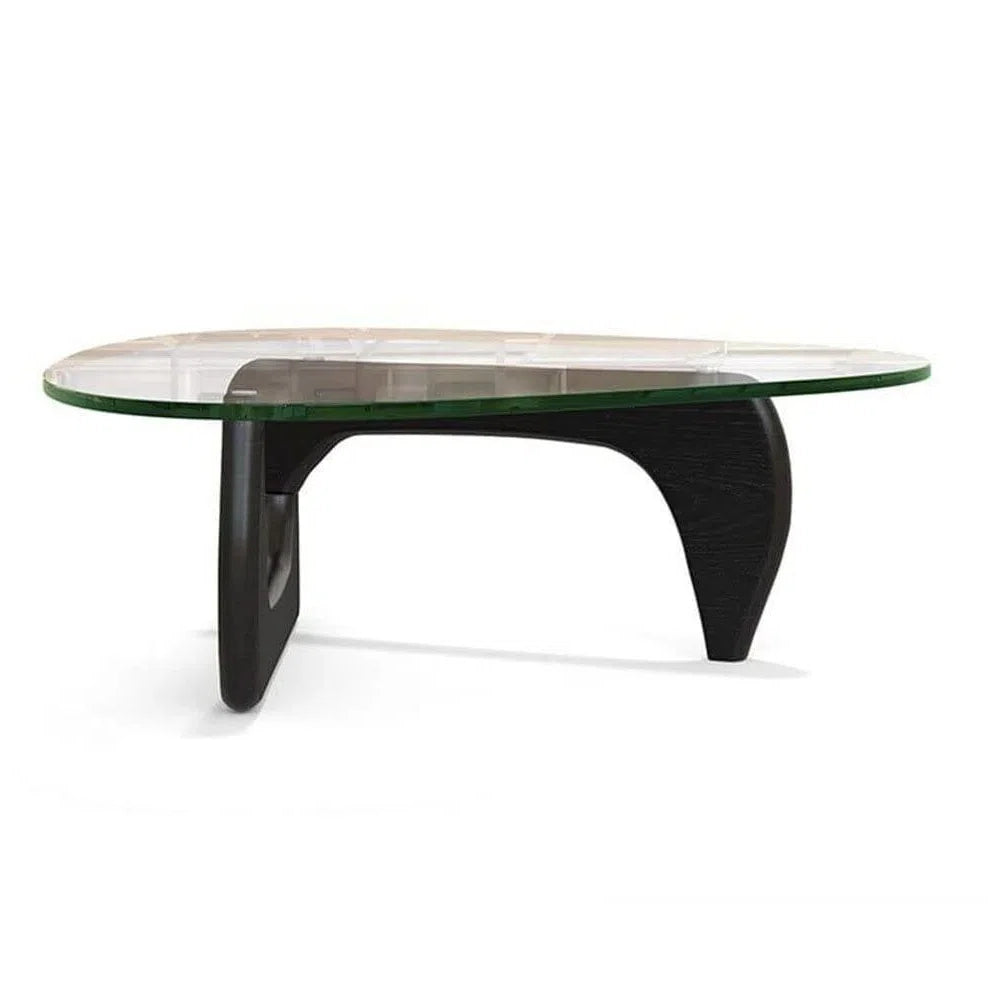 Artistic Curved Black Base Coffee Table