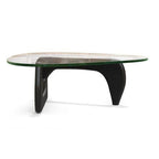 Artistic Curved Black Base Coffee Table