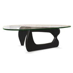 Artistic Curved Black Base Coffee Table