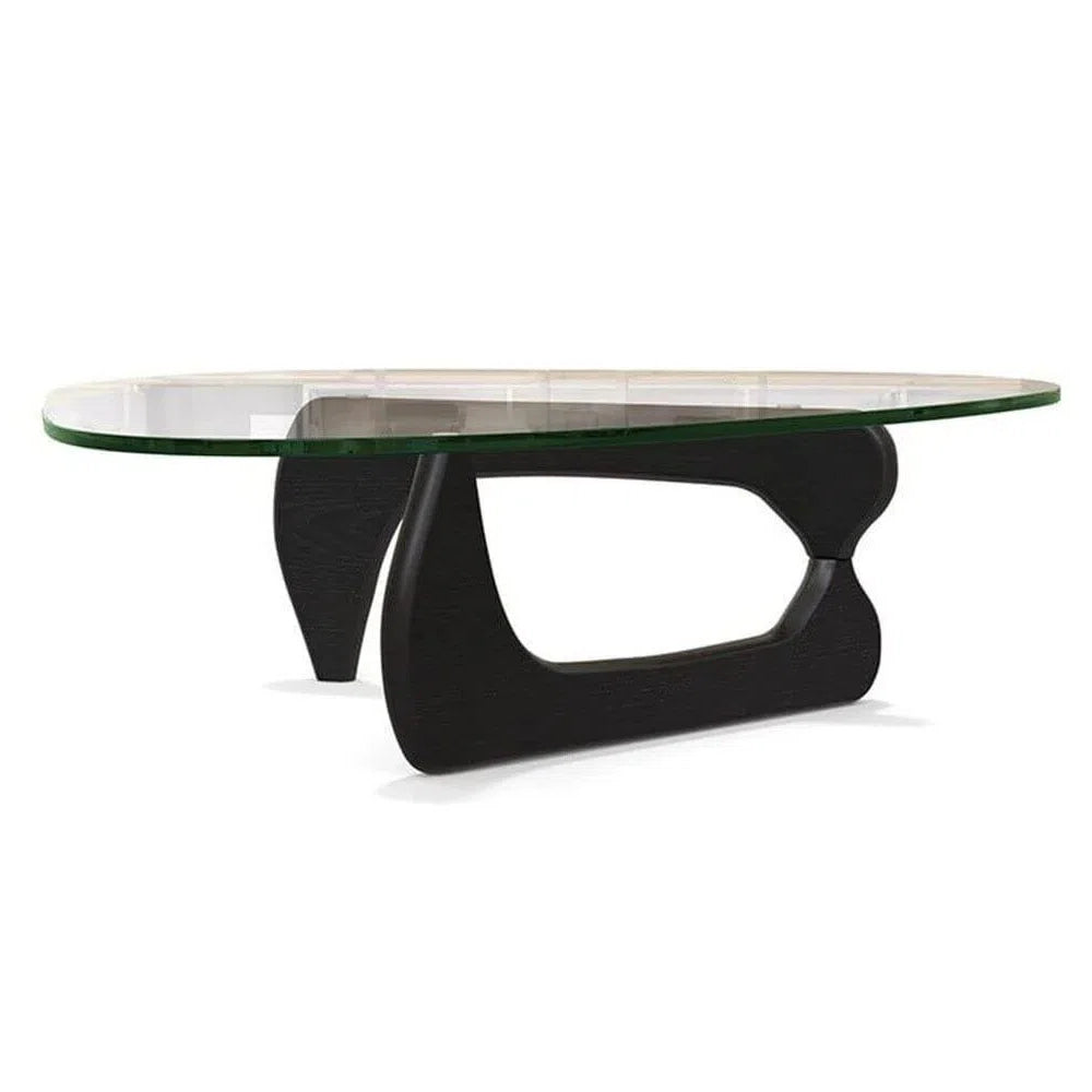 Artistic Curved Black Base Coffee Table