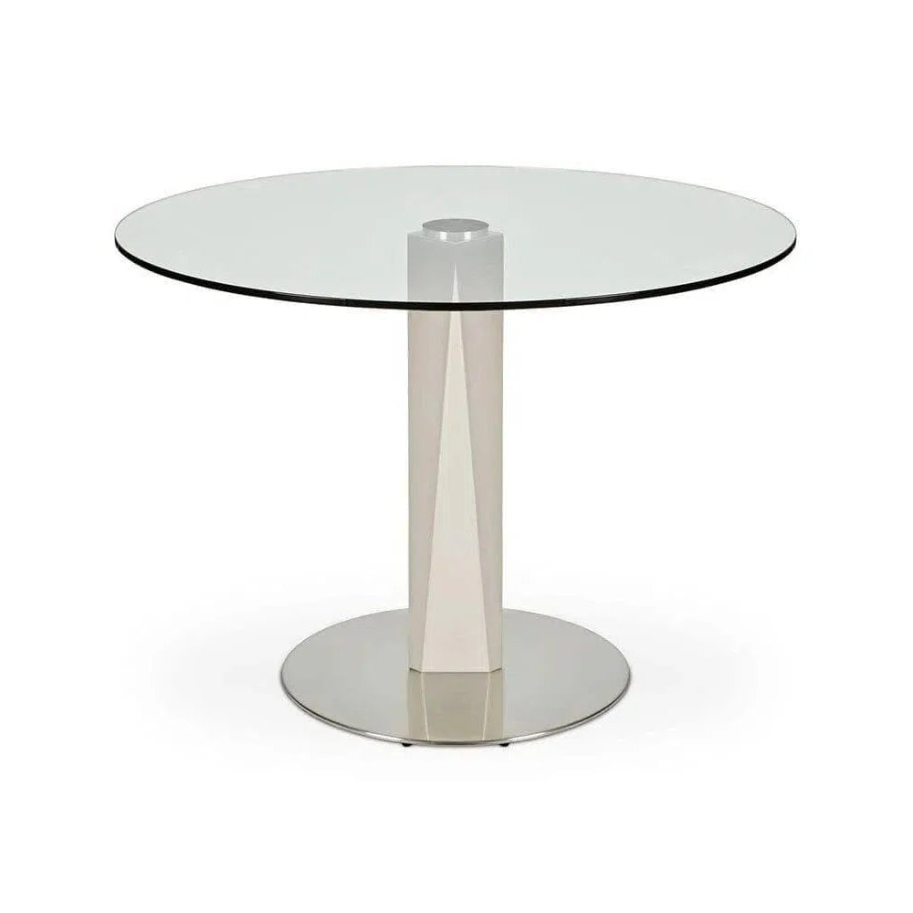 Glass Round Dining Table
