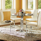 Glass Round Dining Table