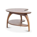 Oval Coffee Table With Shelves