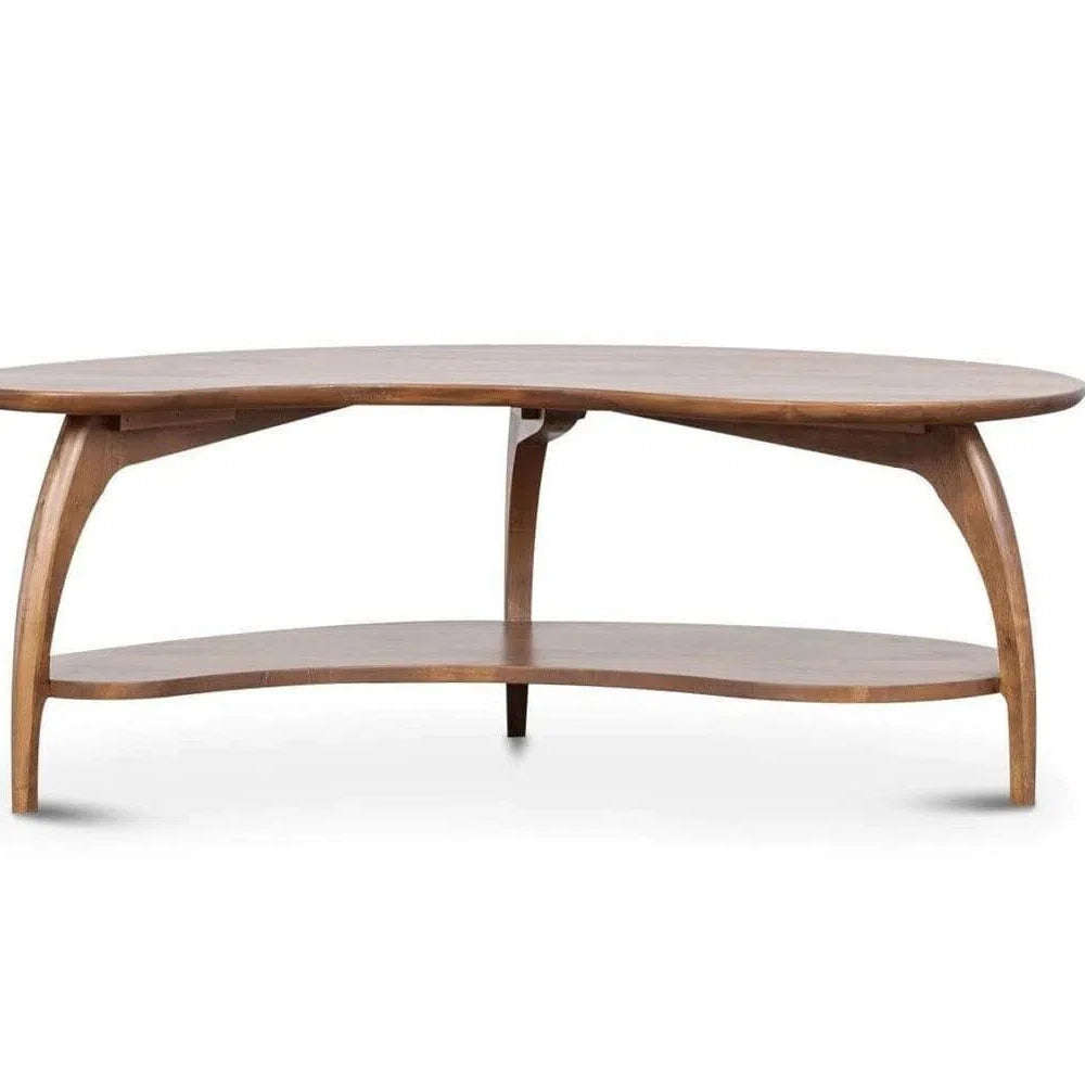 Oval Coffee Table With Shelves