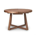 Simple Round Extendable Dining Table