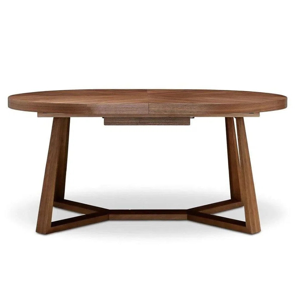 Simple Round Extendable Dining Table