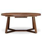 Simple Round Extendable Dining Table